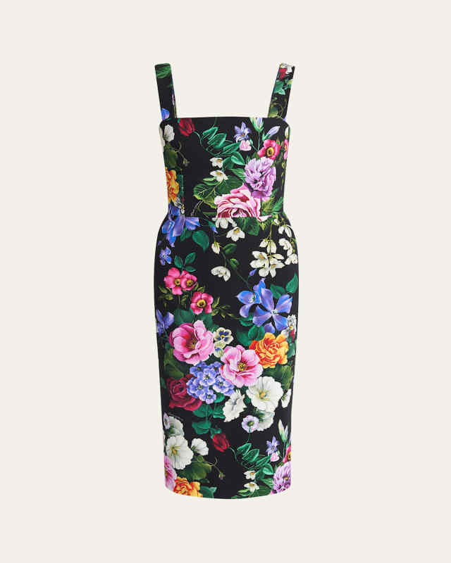 Floral Sleeveless Sheath Dress